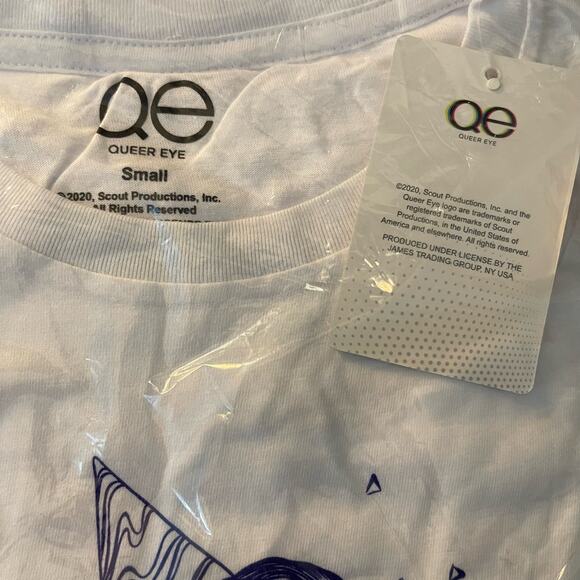 Queer Eye You are The Party White T-Shirt Purple Graphic Sz Small NWT - Picture 4 of 6